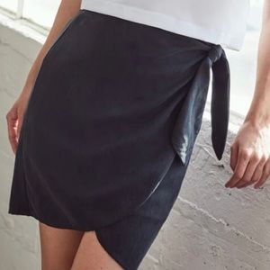 VETTA Black Wrap Skirt